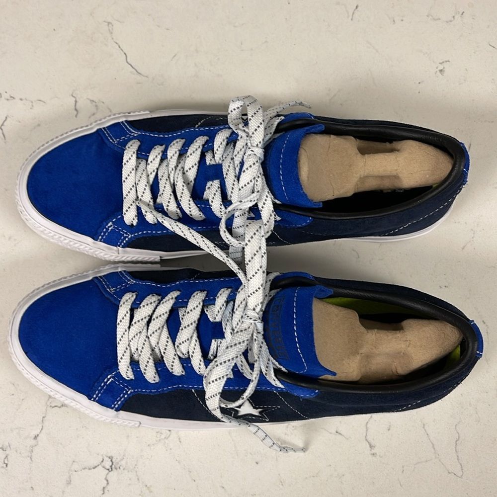 CONVERSE CONS ONE STAR PRO SUEDE OX  OBSIDIAN BLUE / BLACK Unisex Men 8 Women 10 - Picture 14 of 17